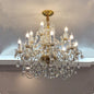Luxury Crystal Chandelier for Living Room – Elegant Ceiling Light